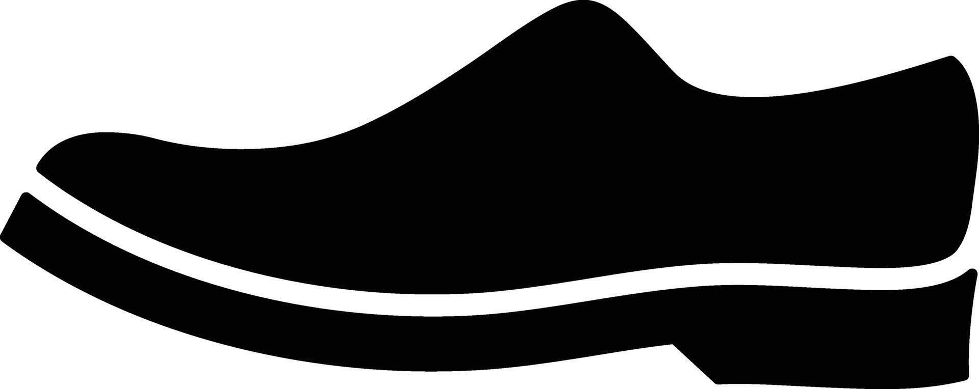 Shoe Black Solid Icon vector