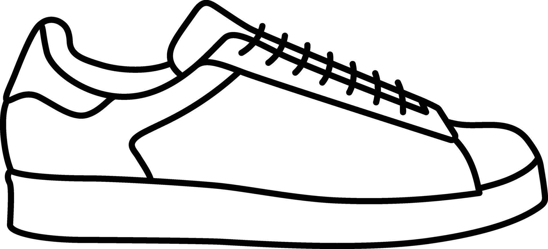 Sneaker Outline Icon vector