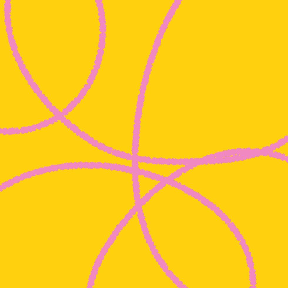 Playful Yellow Square Background with Crayon Texture vector
