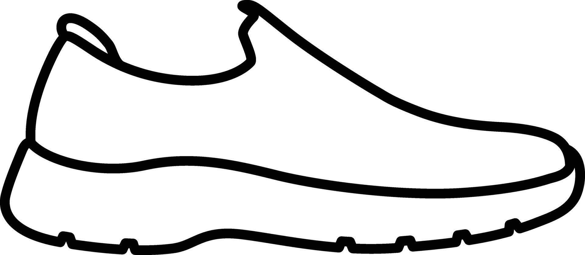Sneaker Outline Icon vector