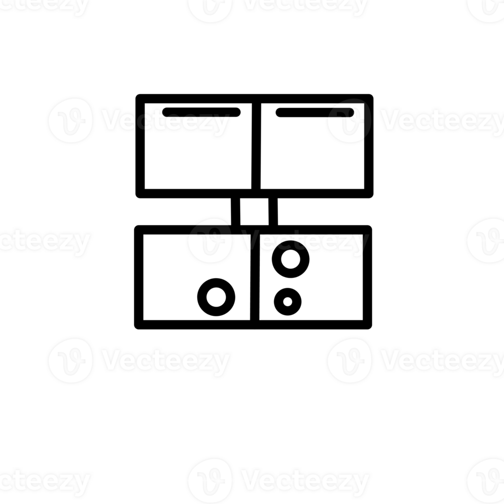 a black and white icon of a computer png