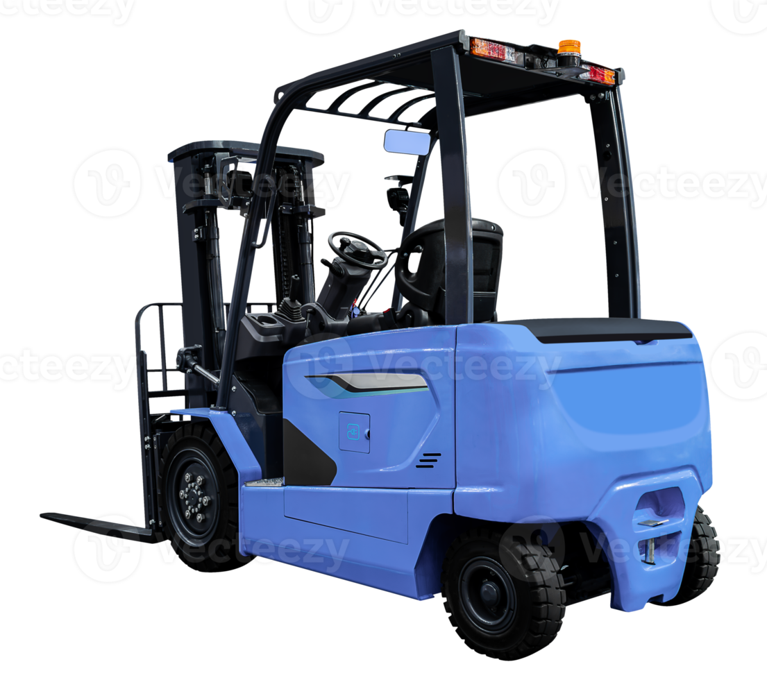Blue electric forklift png