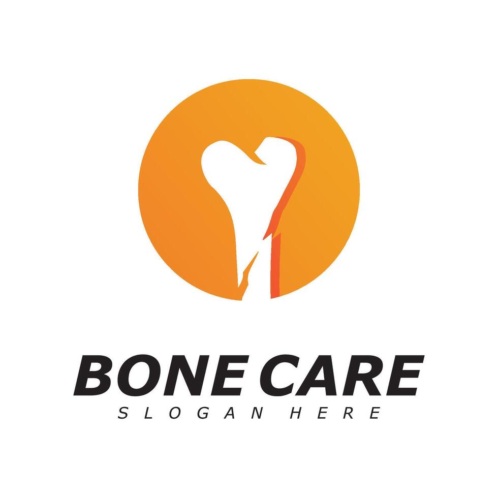 Bone care logo icon template vector