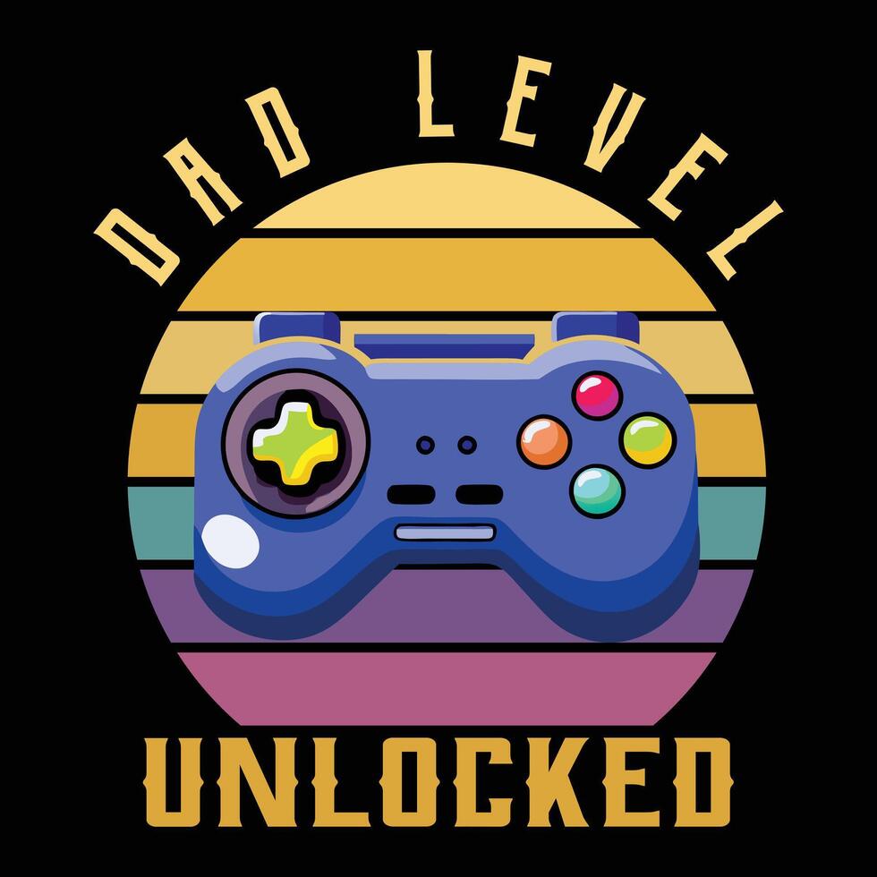 Gaming TShirt Design, Bold and Fun Gamer Graphic vector