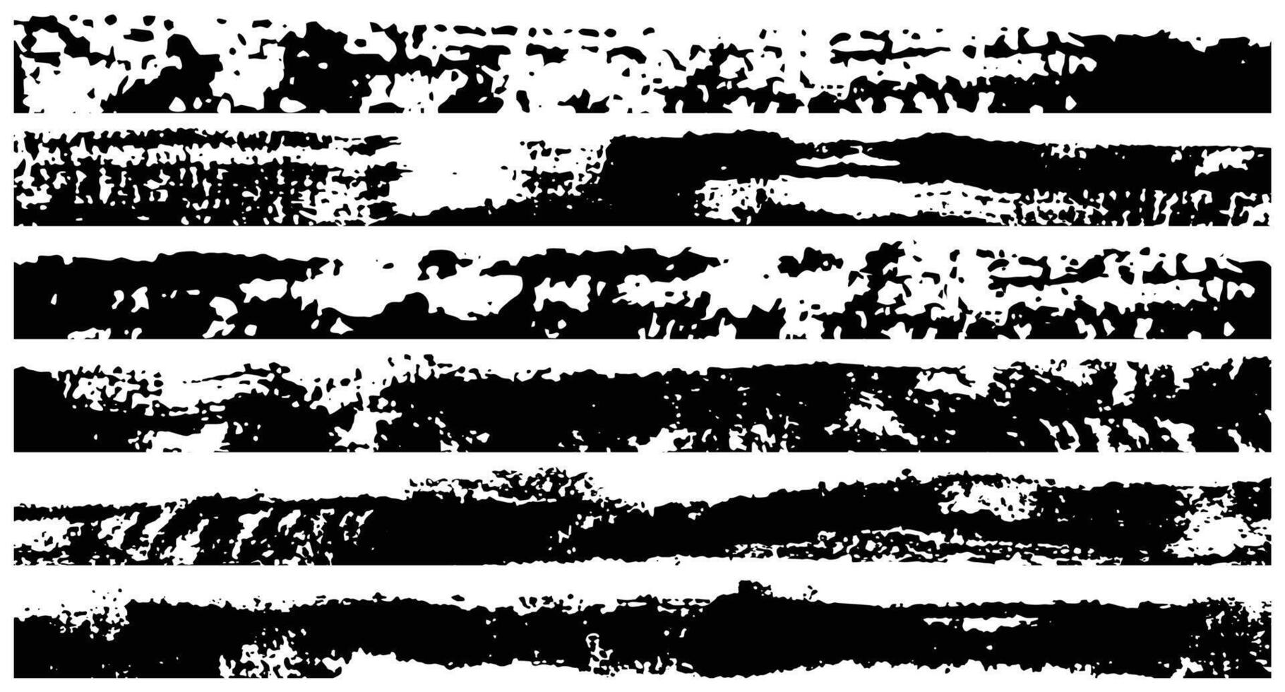 Set of grunge brush strokes. Paint edges, ink borders. Black paintbrush, Hand drawn edges pattern background vector