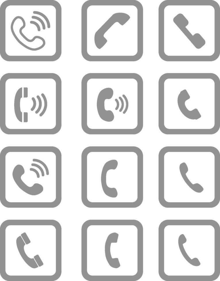 Phone call. Icon for design. Easily editable Call icon, Phone icon ...