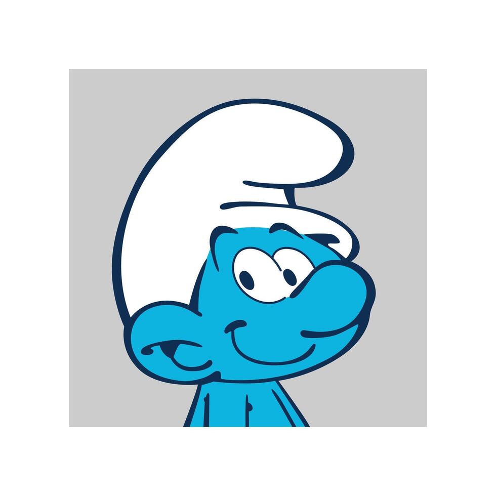 Jokey Square Smurf vector