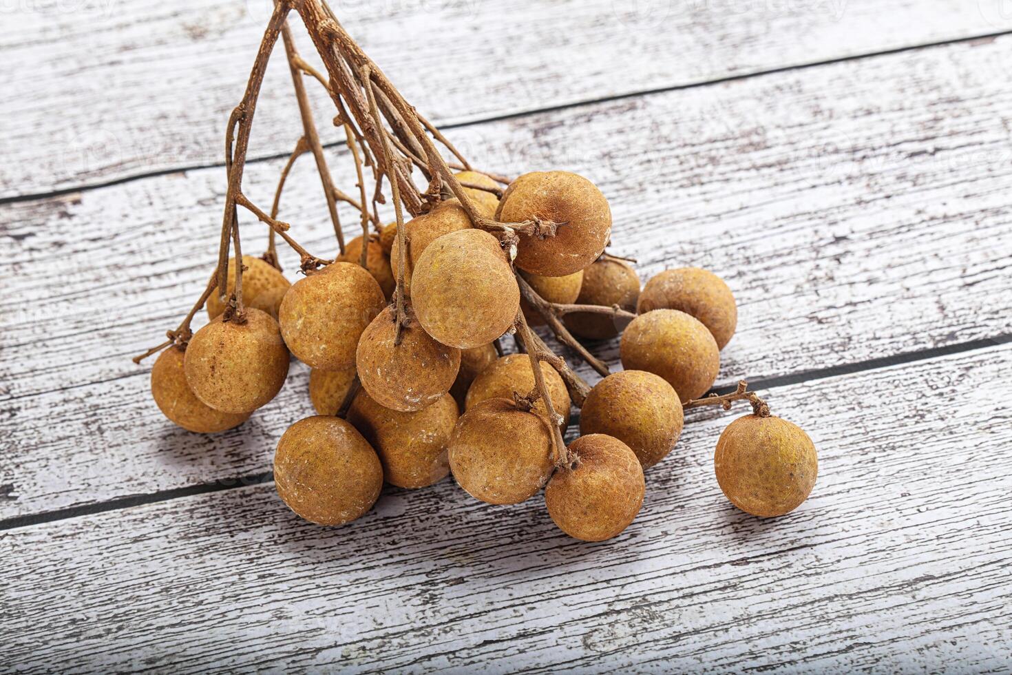Ripe sweet tropical Longan fruit photo