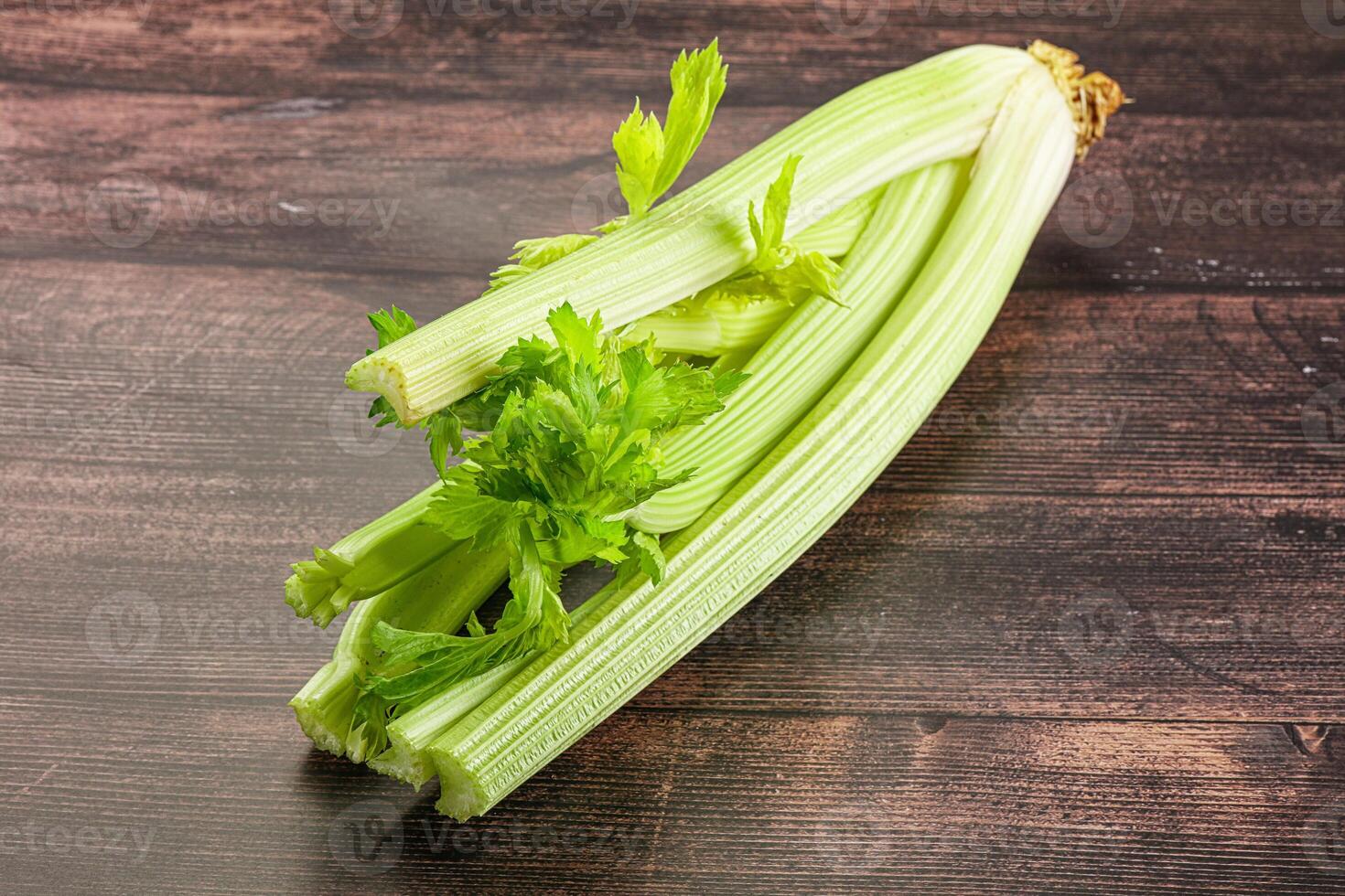 Vegan cuisine - raw celery stem photo