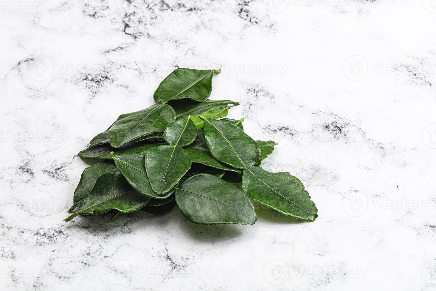 Thai cuisine - Kaffir lime leaves photo
