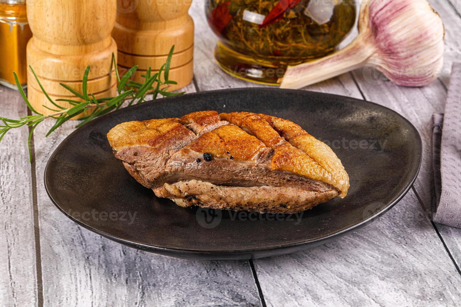 Delicous roasted duck breast fillet photo