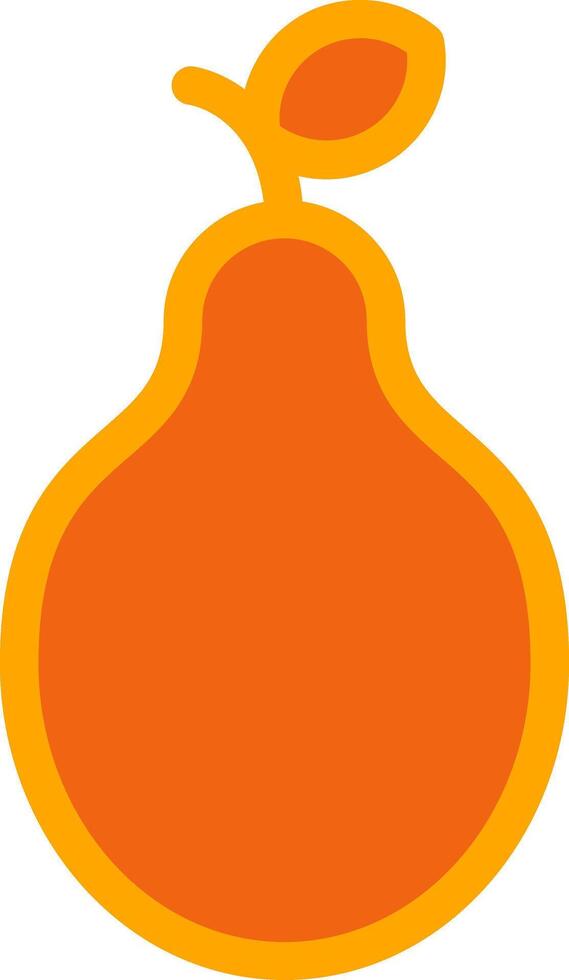 Guava Orange Filled Icon vector