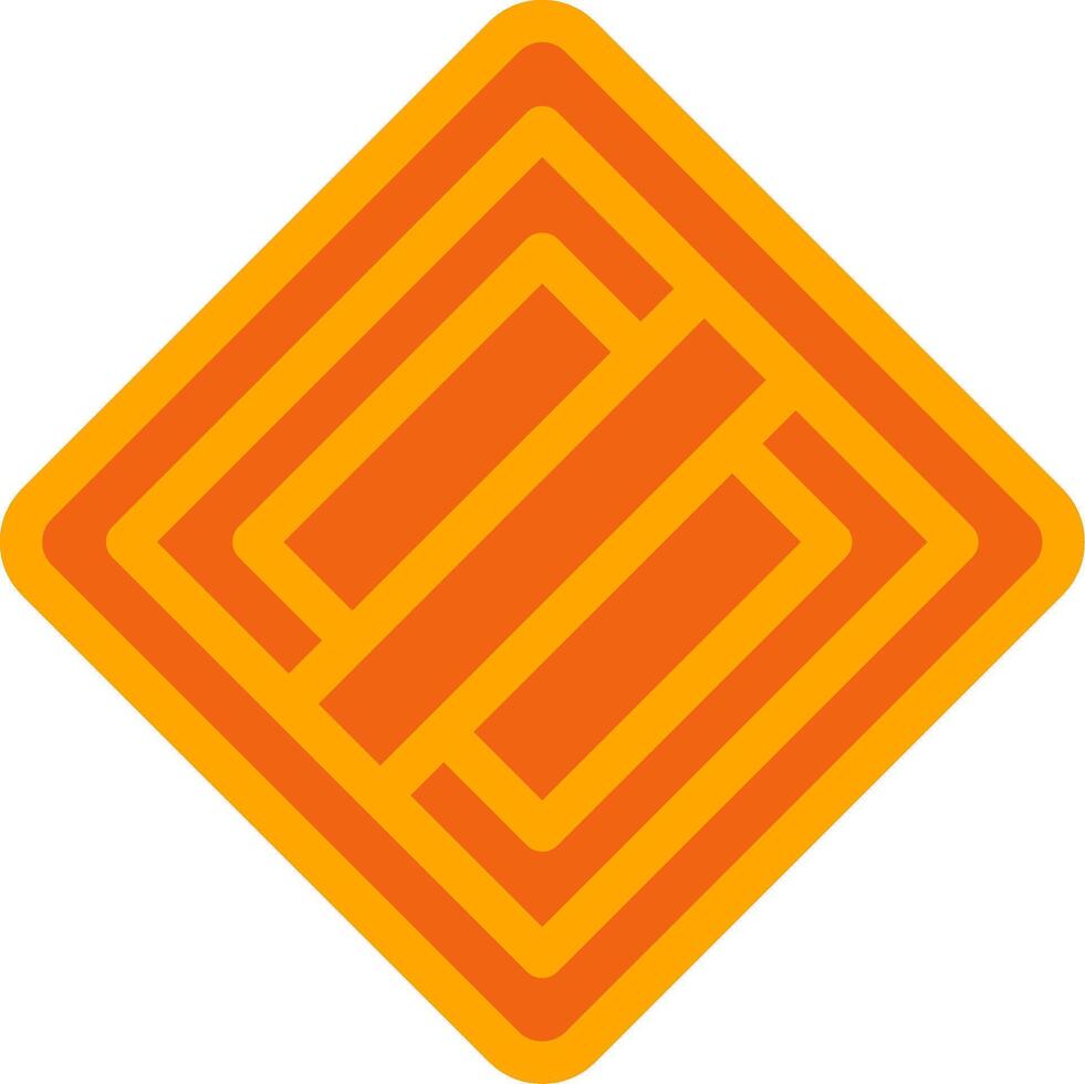 End Of The Priority Orange Filled Icon vector
