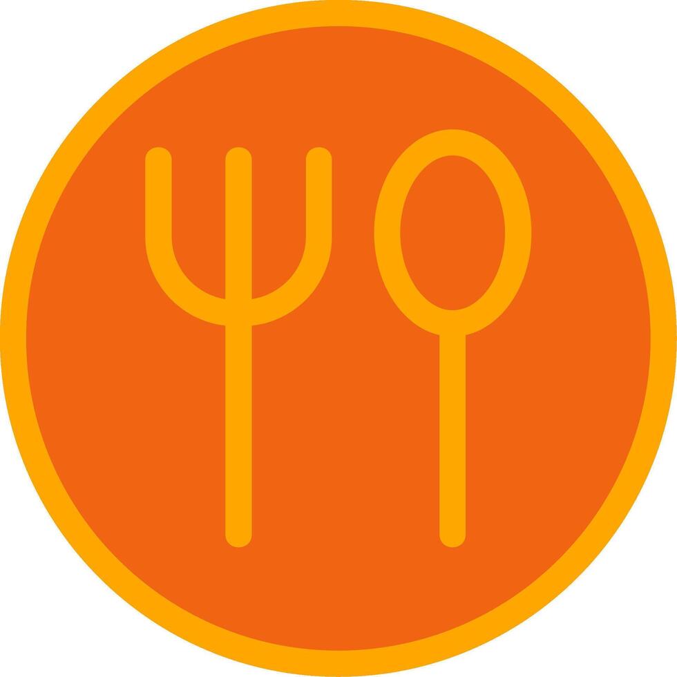 Restaurant Orange Filled Icon vector