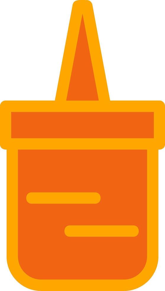 Glue Orange Filled Icon vector