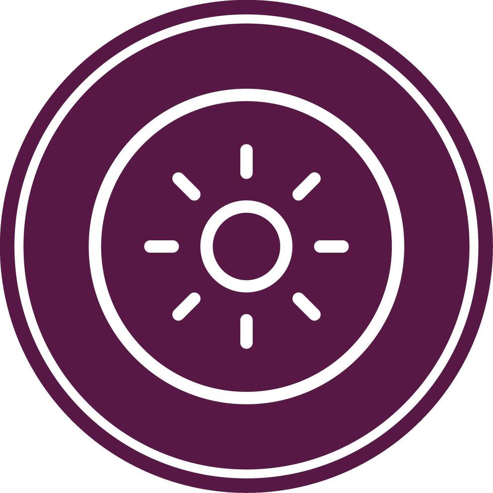 Kiwi Line Circle Icon vector