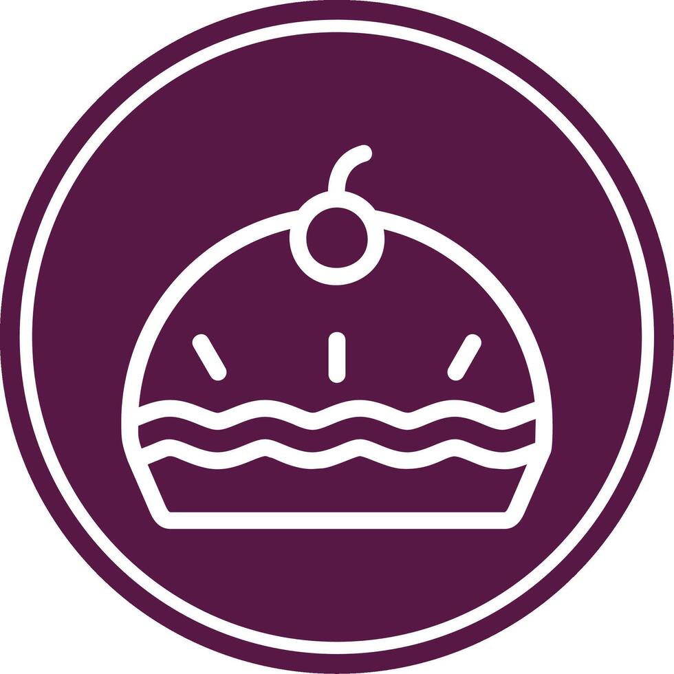 Pie Line Circle Icon vector