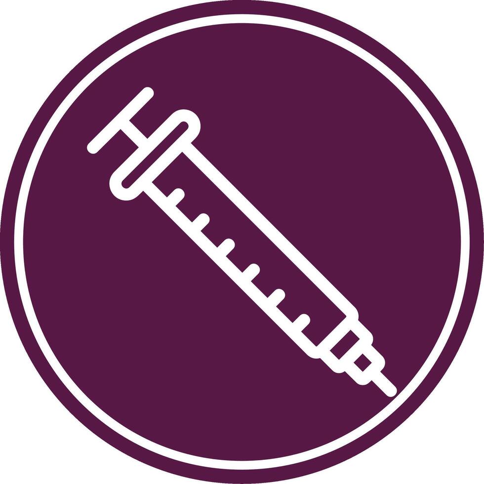 Injection Line Circle Icon vector