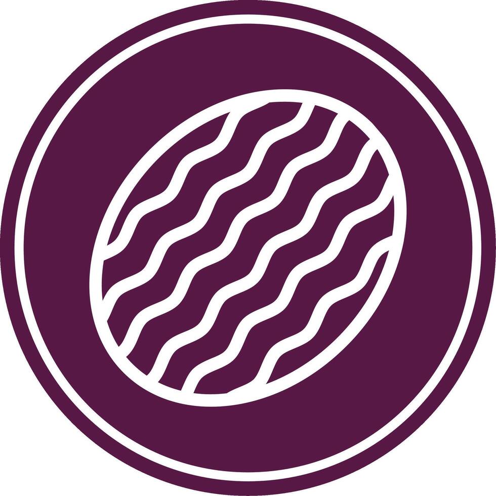 Watermelon Line Circle Icon vector