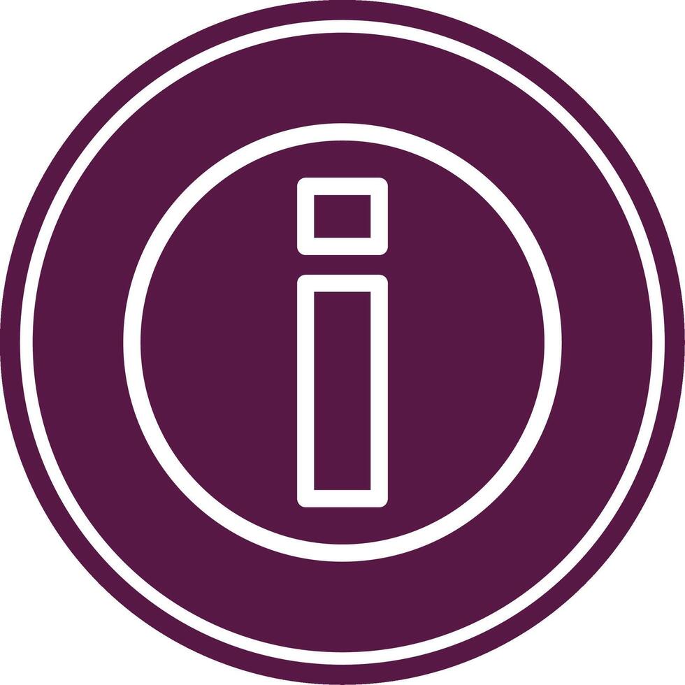 Information Line Circle Icon vector