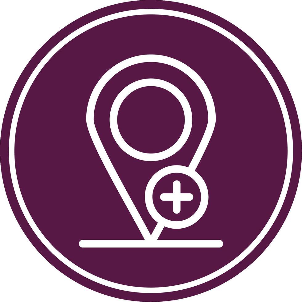 Placeholder Line Circle Icon vector