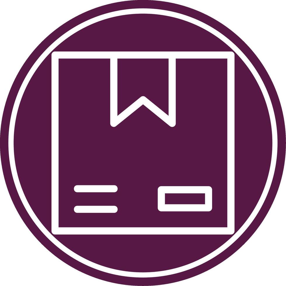 Box Line Circle Icon vector