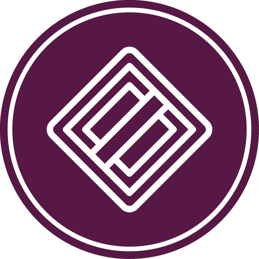 End Of The Priority Line Circle Icon vector