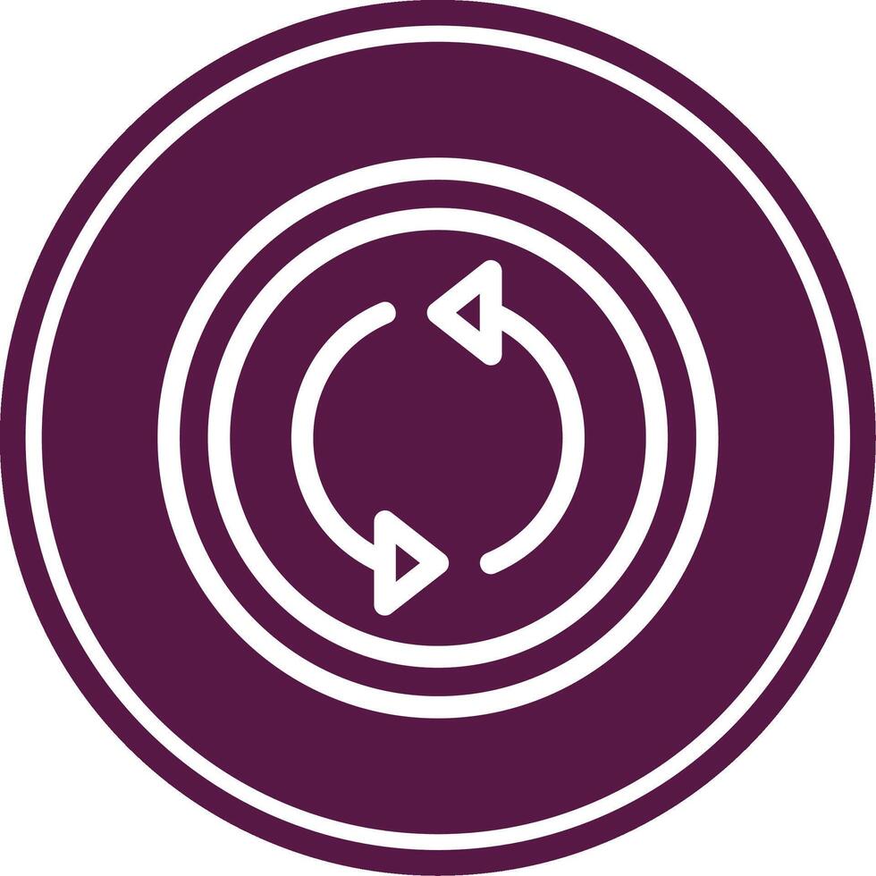 Roundabout Line Circle Icon vector
