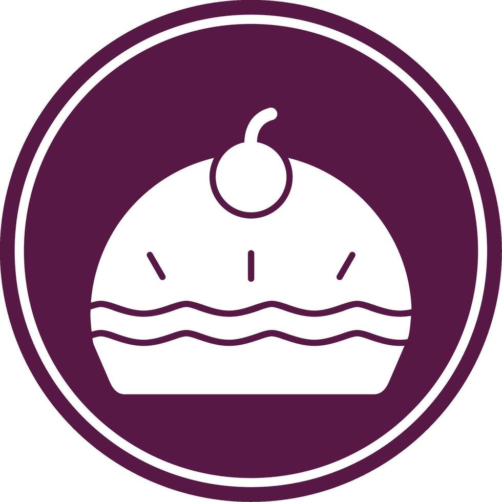 Pie Glyph Circle Icon vector