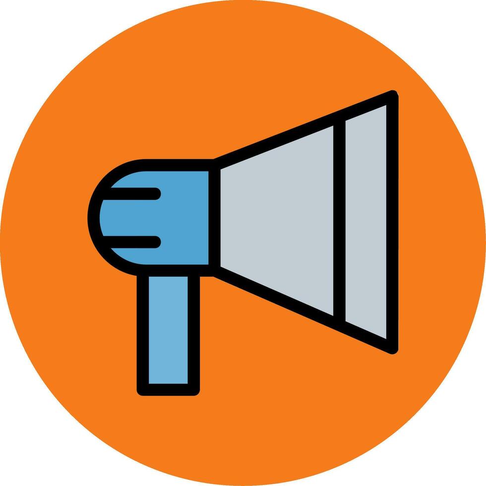 Mega Phone Colorful Icon vector