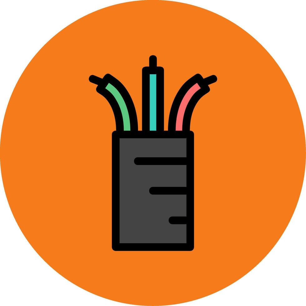 Wires Colorful Icon vector