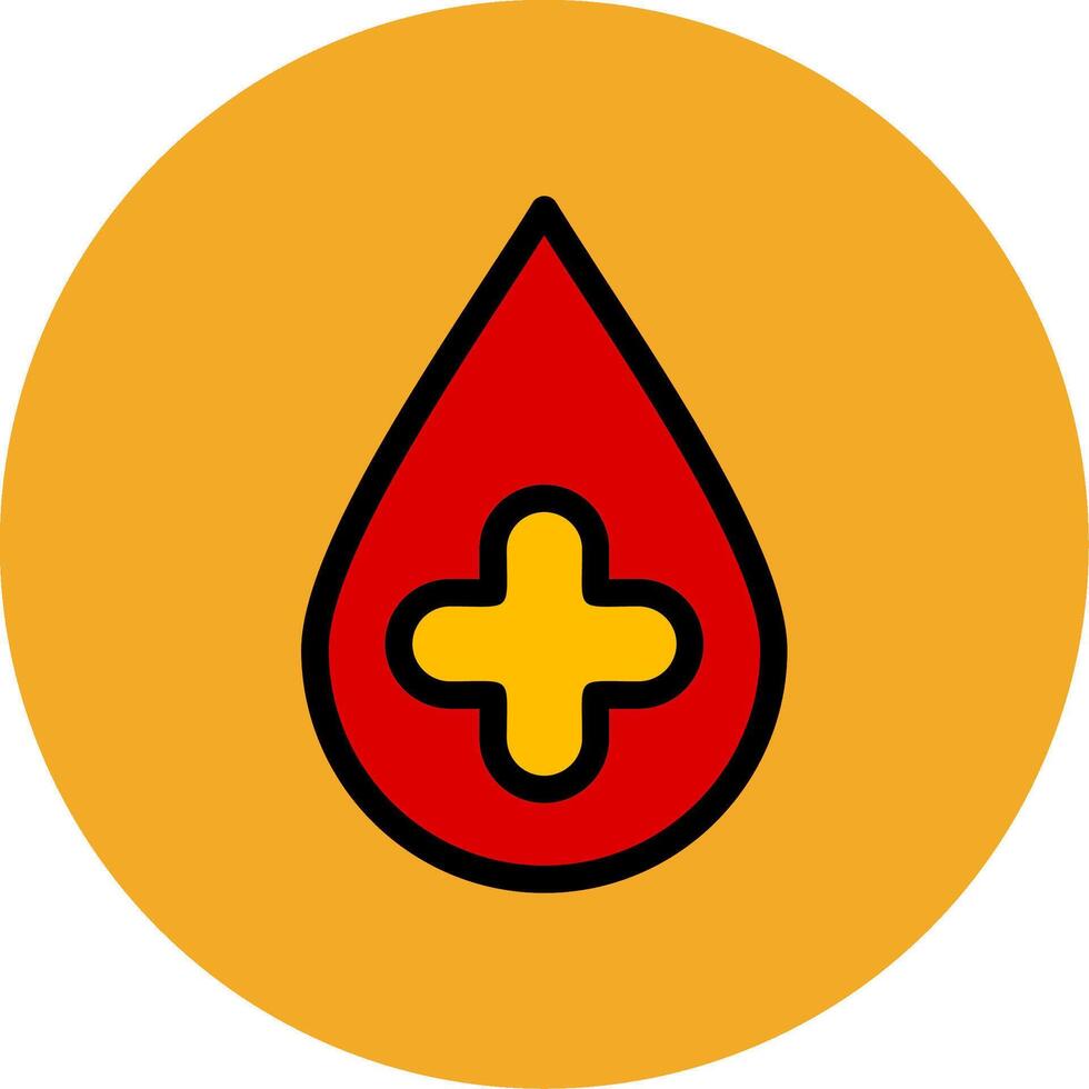 Blood Drop Colorful Icon vector
