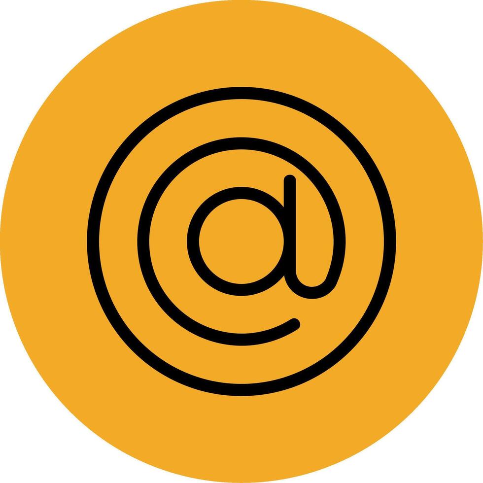 3Arroba Colorful Icon vector