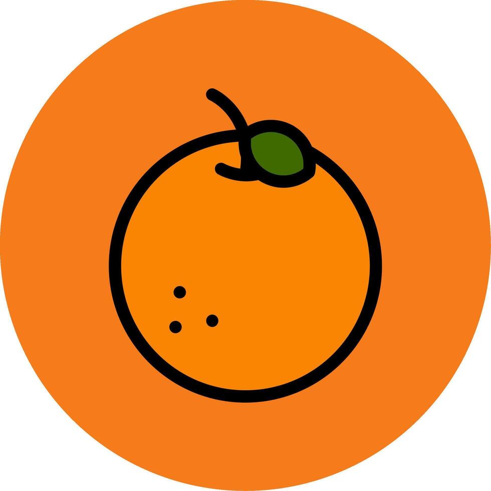 Orange Colorful Icon vector