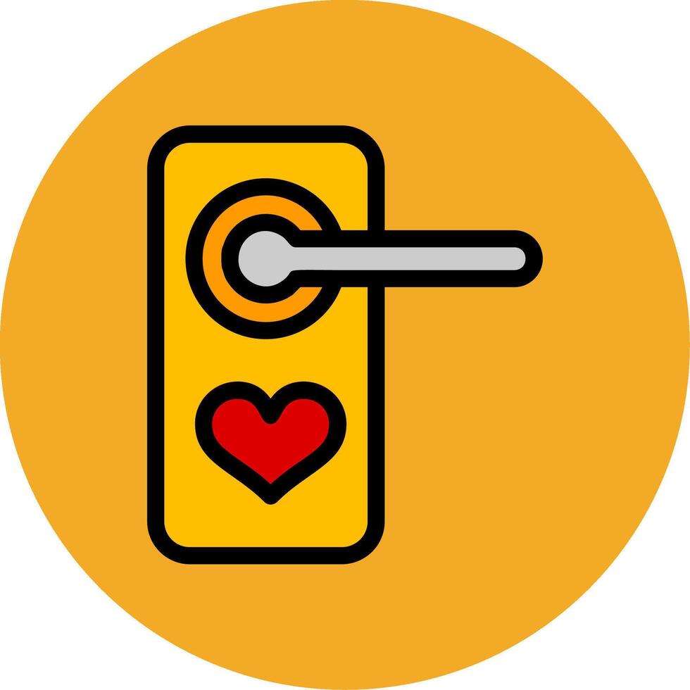 Doorknobe Colorful Icon vector