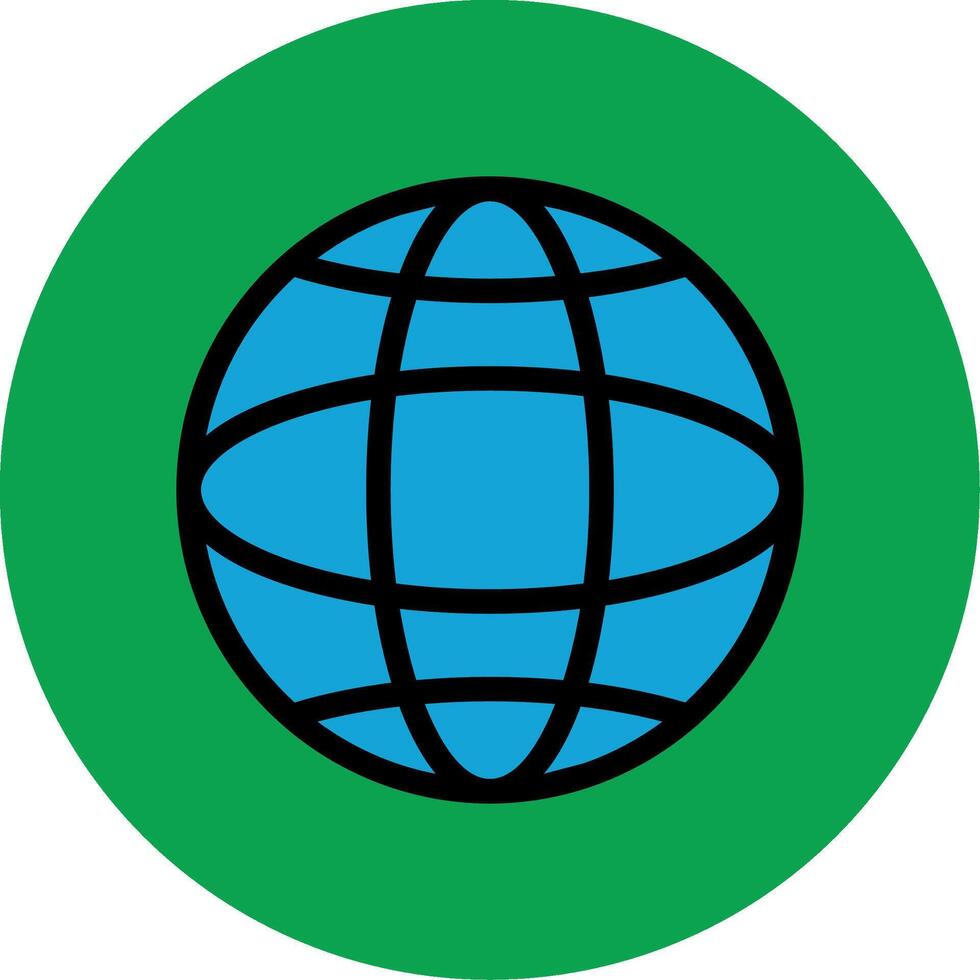 Global Colorful Icon vector