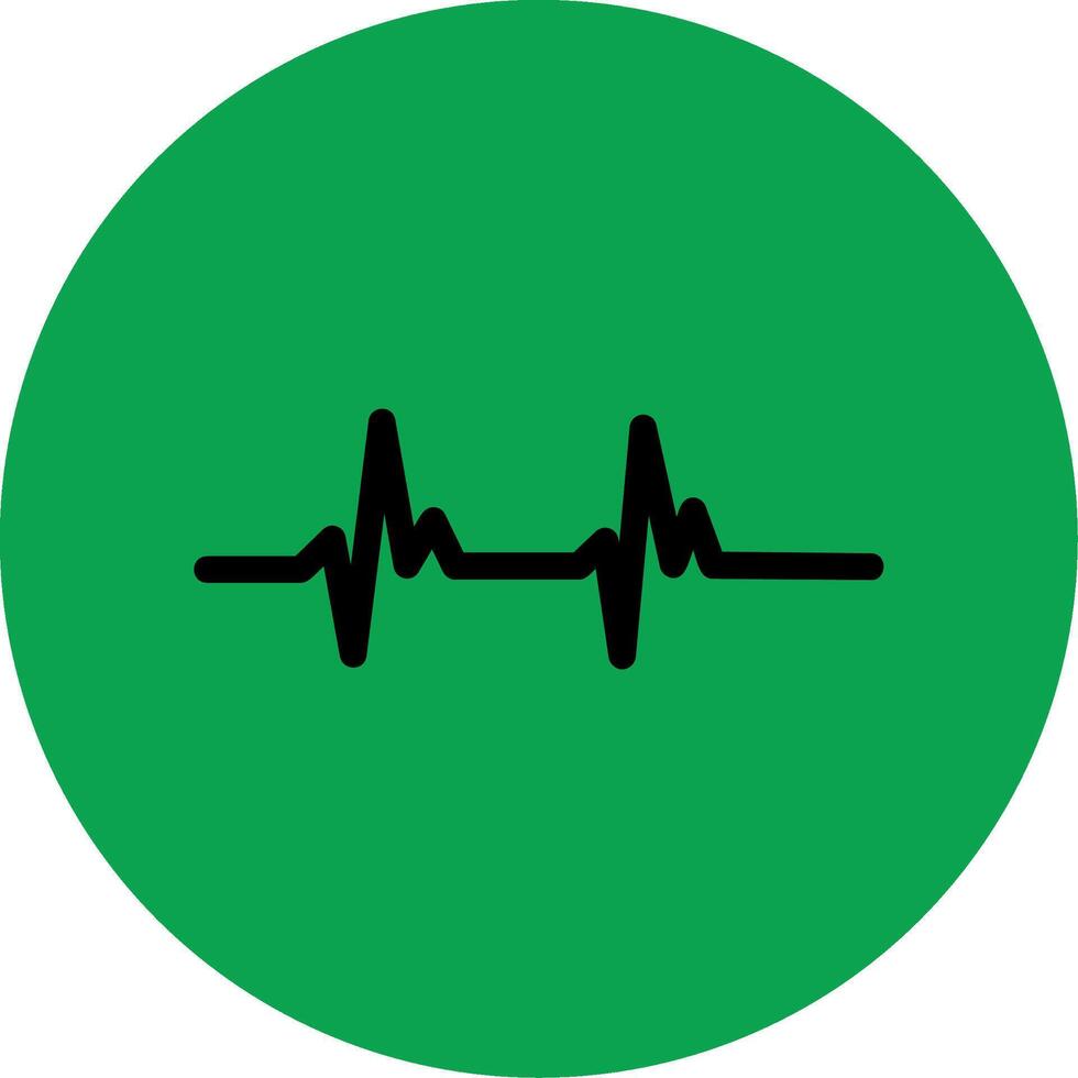 Heart Beat Colorful Icon vector