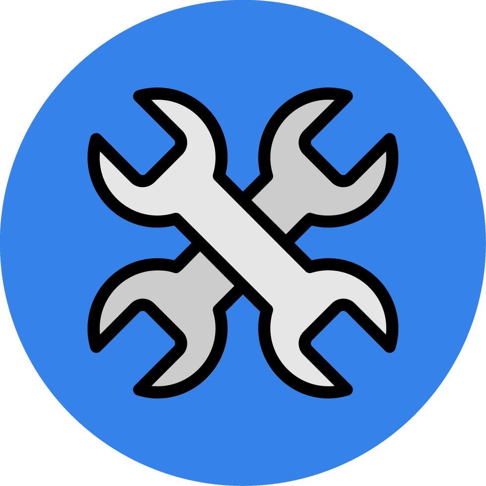 Wrench Colorful Icon vector