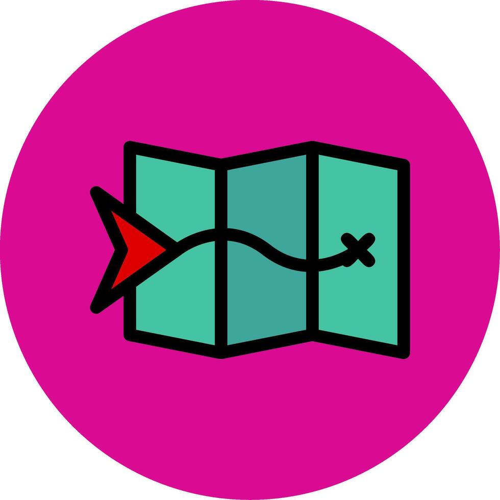 Navigate Colorful Icon vector