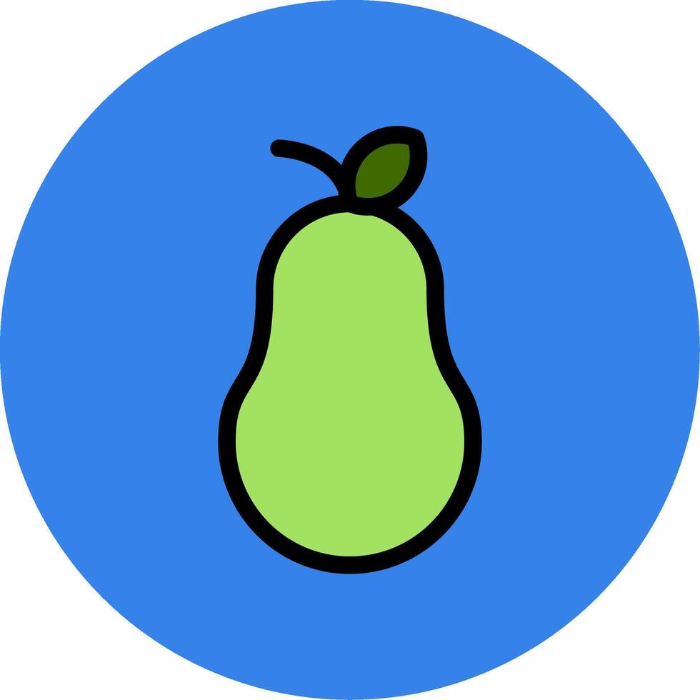 Pear Colorful Icon vector