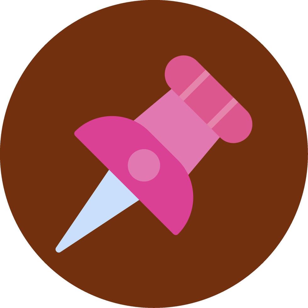 Push Pin Colorful Icon vector