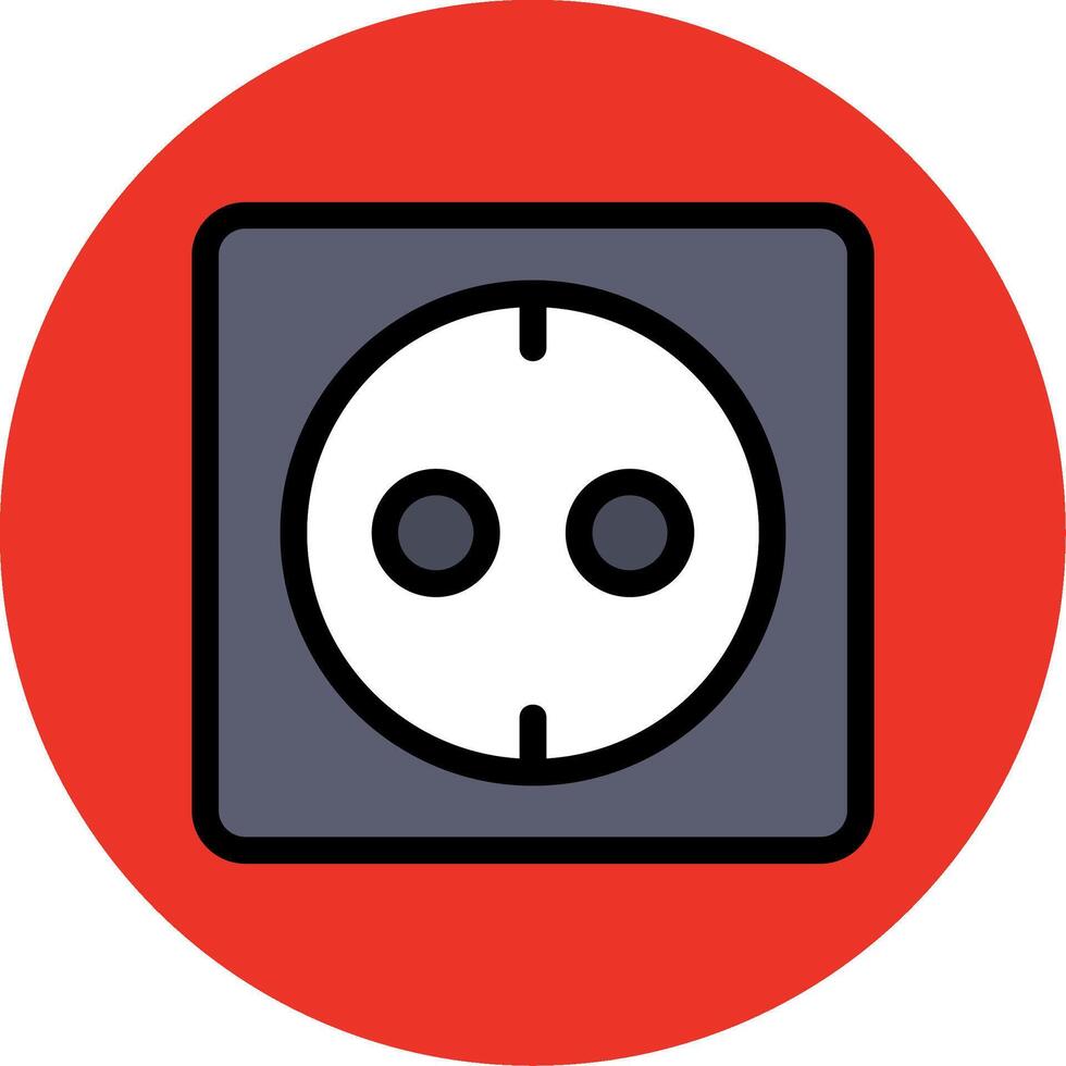 Socket Colorful Icon vector