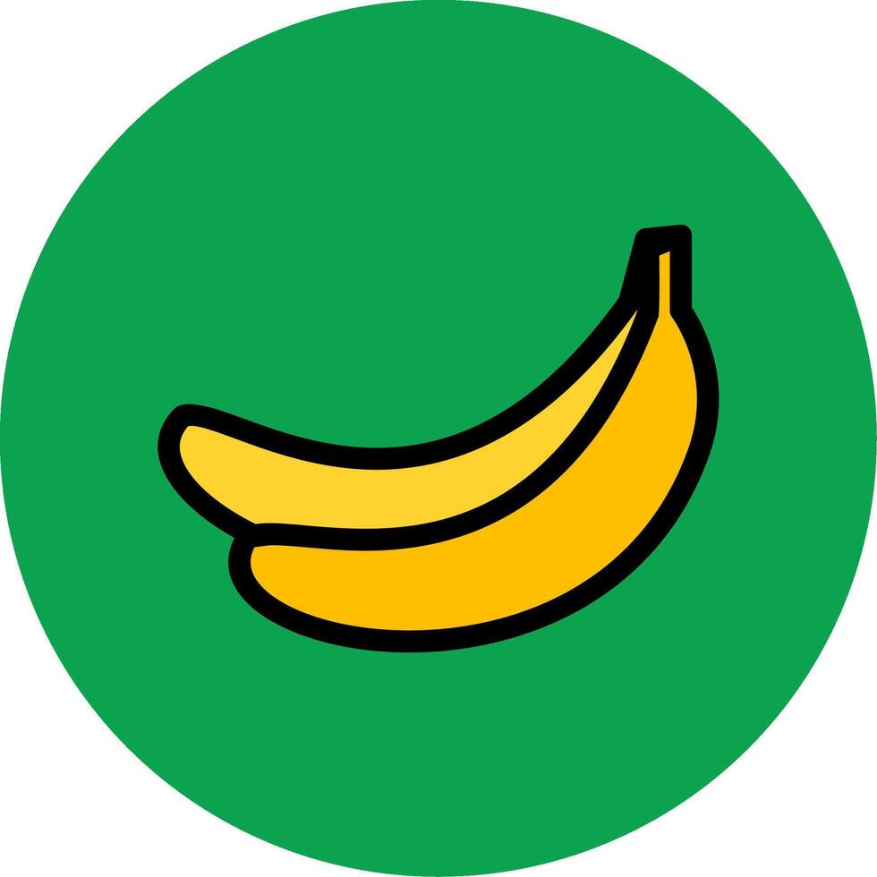 Banana Colorful Icon vector