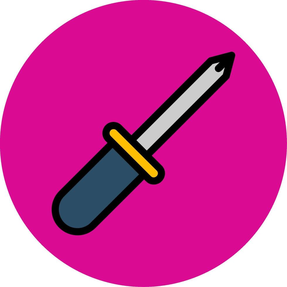 Screwdriver Colorful Icon vector