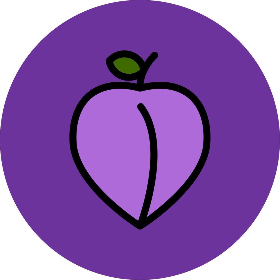 Plum Colorful Icon vector