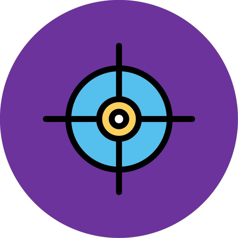 Target Colorful Icon vector