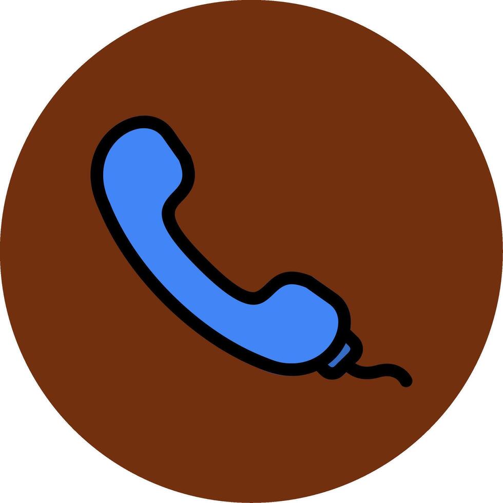 Telephone Colorful Icon vector