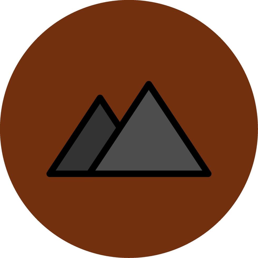 Terrain Colorful Icon vector