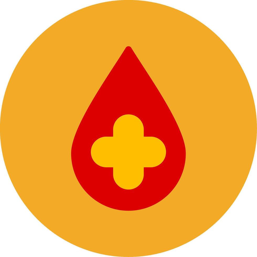 Blood Drop Colorful Icon vector