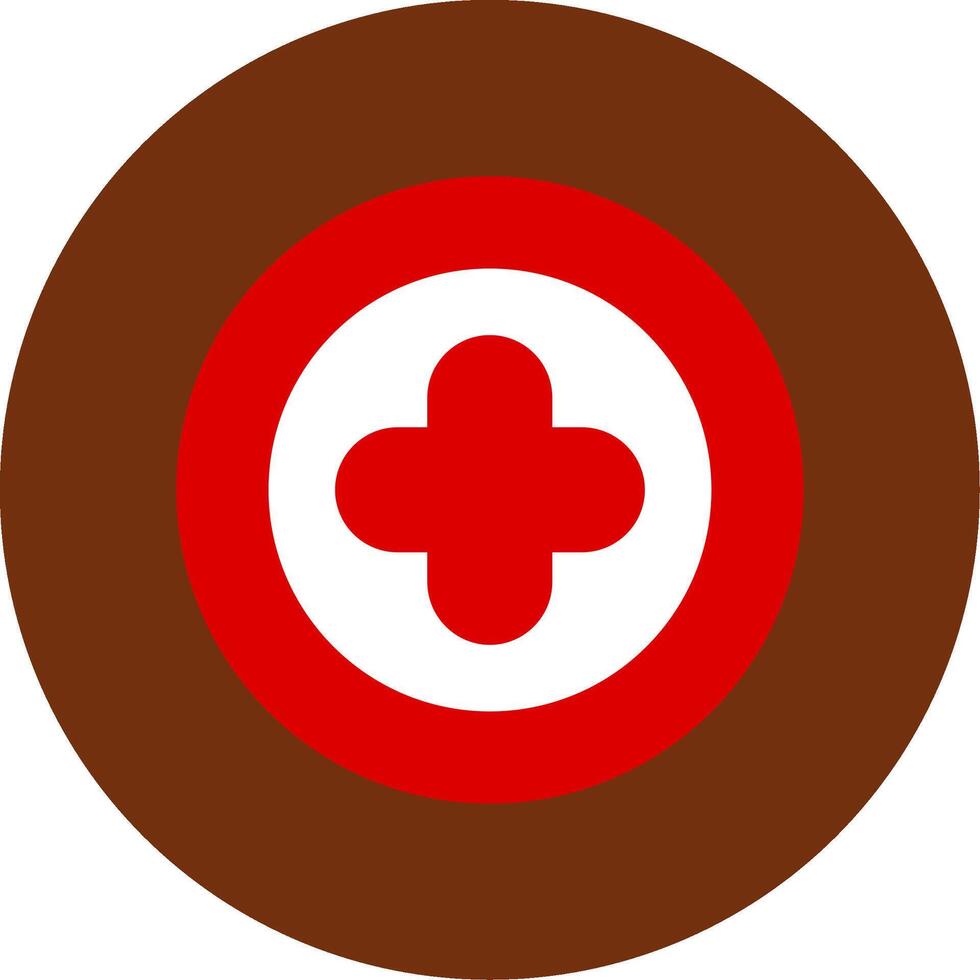 Hospital Sign Colorful Icon vector